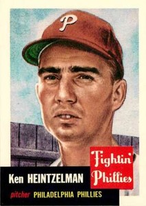 Ken Heintzelman 136 1991 Topps Archives '53 (1953 Reprint)