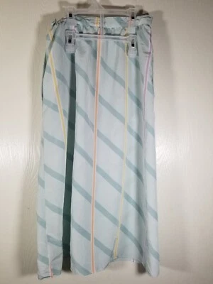 Falda De Colección Años 80 Sasson Mujer Talla 6 Con Bolsillos Rayas Pastel Foto 1 de 4