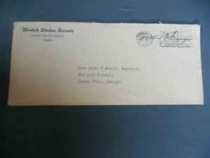 1931 Senate Cover with letter by Walter George Senator from GA - Picture 1 of 4
