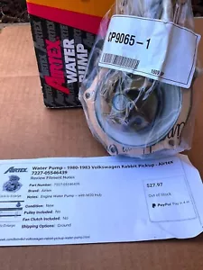 New Airtex Model CP9065-1 Water Pump 1980-83 Volkswagen Rabbit Pickup - Picture 1 of 4