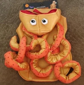 Dog Pet OCTOPUS Halloween Costume Size Small Med Large XL Orange NWT - Picture 1 of 1