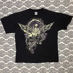 Jimi Hendrix 2007 Authentic Hendrix Black Purple Shirt Rock 70s Music Mens Large - Picture 1 of 7