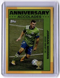 2025 Topps MLS 30th Anniversary Jordan Morris Anniversary Accolades Orange /25 - Picture 1 of 2