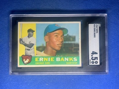 1960 Topps Ernie Banks #10 Cubs SGC 4,5 Foto 1 de 2