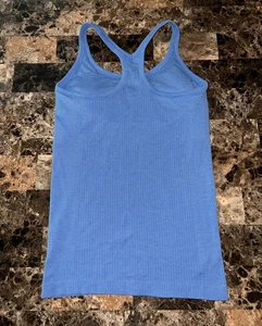 LULULEMON EBB TO STREET CAMISETA SIN MANGAS SUJETADOR COLOR AZUL TALLA 6 COPA B/C - Imagen 1 de 8
