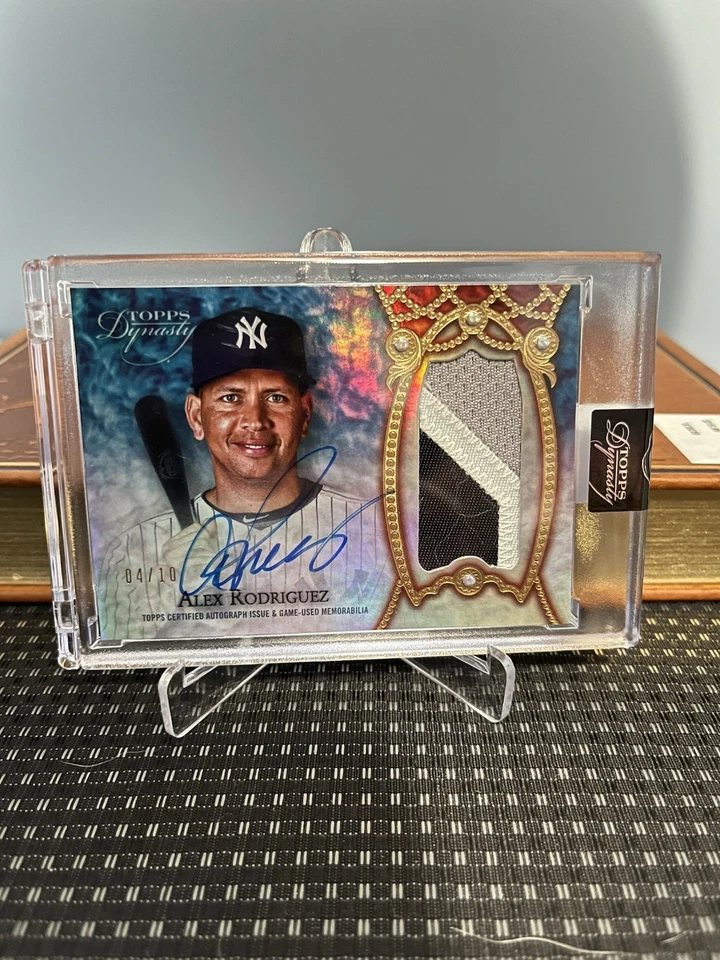 2022 Topps Dynasty Dynastic Decoration Auto Patch Alex Rodriguez /10 NY Yankees - Image 1 of 2