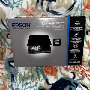 Epson Perfection V39 Color Photo Document Scanner 4800 DPI Cloud Scan OPEN BOX - Picture 1 of 6