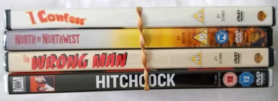 🆕 4 ALFRED HITCHCOCK MOVIES 📀 BUNDLE **SEE PHOTOS FOR DETAILS **ALL SEALED  - Image 1 of 4