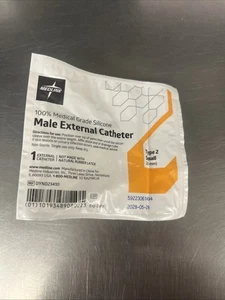 Sterile MEDLINE MALE External Catheter REF DYND23410 Size: Small EXP: 5/28/2028 - Picture 1 of 3