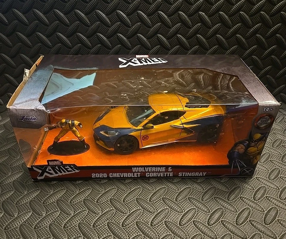 Marvel X-Men Wolverine & 2020 Chevrolet Corvette Stingray Jada Toys Die-Cast — 第 1/4 张图片