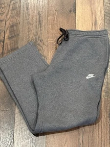 Men's Nike Sportswear Club Open Hem Gray Sweatpants Size XL - Pre-owned - Picture 1 of 9