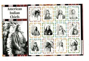 Grenada 2004 - AMERICAN INDIAN CHIEFS - Sheet of 12 stamps - Scott #3439 - MNH - Picture 1 of 1