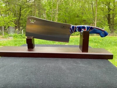 Buck USA 11” custom cleaver Thick Patriot Kirinite handles One of a Kind! - Image 1 of 4