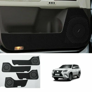 4P For Lexus GX460 2010-2020 PU Carbon Fiber Door Anti-Kick Pad Guard Cover Trim - Picture 1 of 4