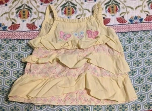 Wonder Kids Yellow Butterfly Tank/Shorts Outfit Toddler Girls Size 18M - Picture 1 of 7
