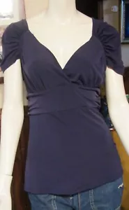 ATTENTION WOMAN S PURPLE SUMMER V-NECK BABYDOLL DRESS/CASUAL TOP NWT - Picture 1 of 1