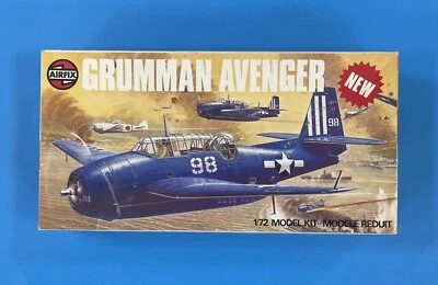 Kit Modelo Avión Vintage Airfix “Grumman Avenger” Escala 1/72 #03033-9 Nuevo Foto 1 de 4