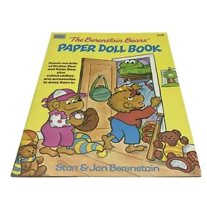 Vintage The Berenstain Bears Paper Doll Book by Stan & Jan Berenstain New Uncut - Picture 1 of 3