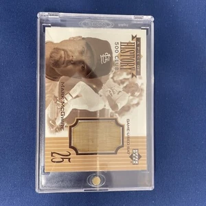 Bate usado Upper Deck Piece of History Mark McGwire 500 2002 Home Run Club - Imagen 1 de 4