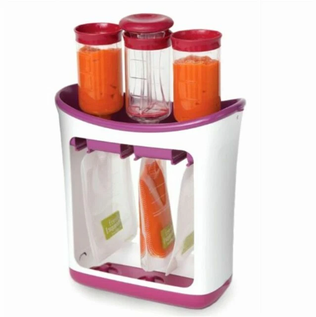 Squeeze Station Infantino and 10 Baby Food Storage Pouches