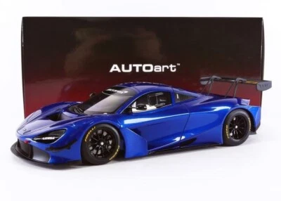 Prodotto finito AUTOart 1/18 McLaren 720S GT3 Blu Metallizzato da JP 13029 - Immagine 1 di 4