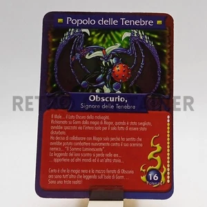 GORMITI Vintage - Card Terza Serie III - Obscurio Signore delle Tenebre - Picture 1 of 1