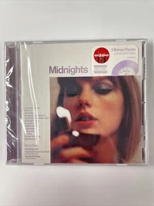 Taylor Swift CD Midnights Lavender Colored disc Cracked Case NIB - Imagen 1 de 6