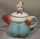 Vintage Shawnee Ceramic Tom The Pipers Son Teapot W/ Lid Made In USA Cute