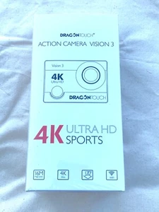 Dragon Touch 4K Action Camera 16MP Vision 3 Underwater Waterproof Camera 170° - Picture 1 of 2