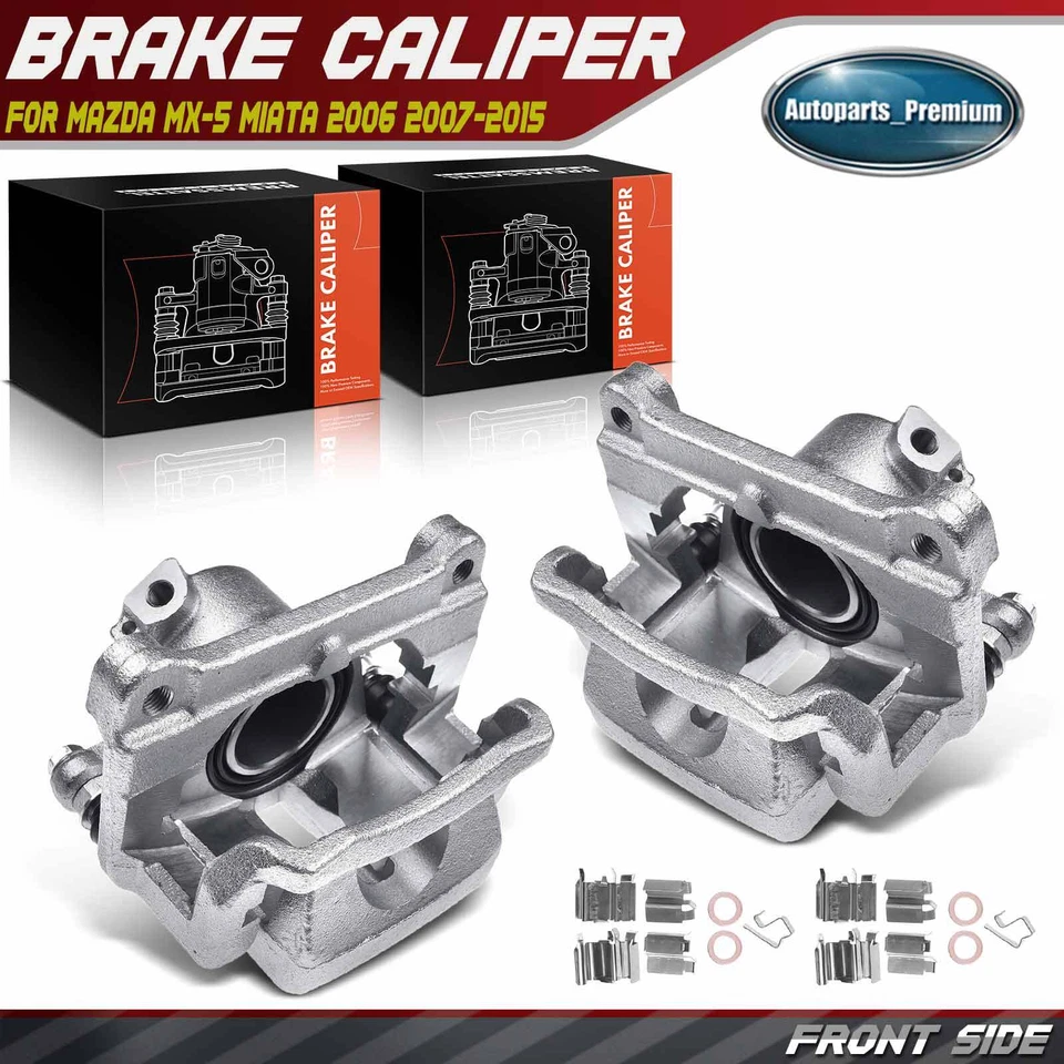 2x Pinza de freno de disco con soporte para Mazda MX-5 Miata MX-5 2006-2015 frontal Foto 1 de 4