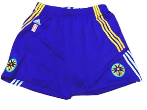 ADIDAS AUTHENTIC WNBA LOS ANGELES SPARKS REVOLUTION 30 GAME SHORTS SIZE L nba - Picture 1 of 3