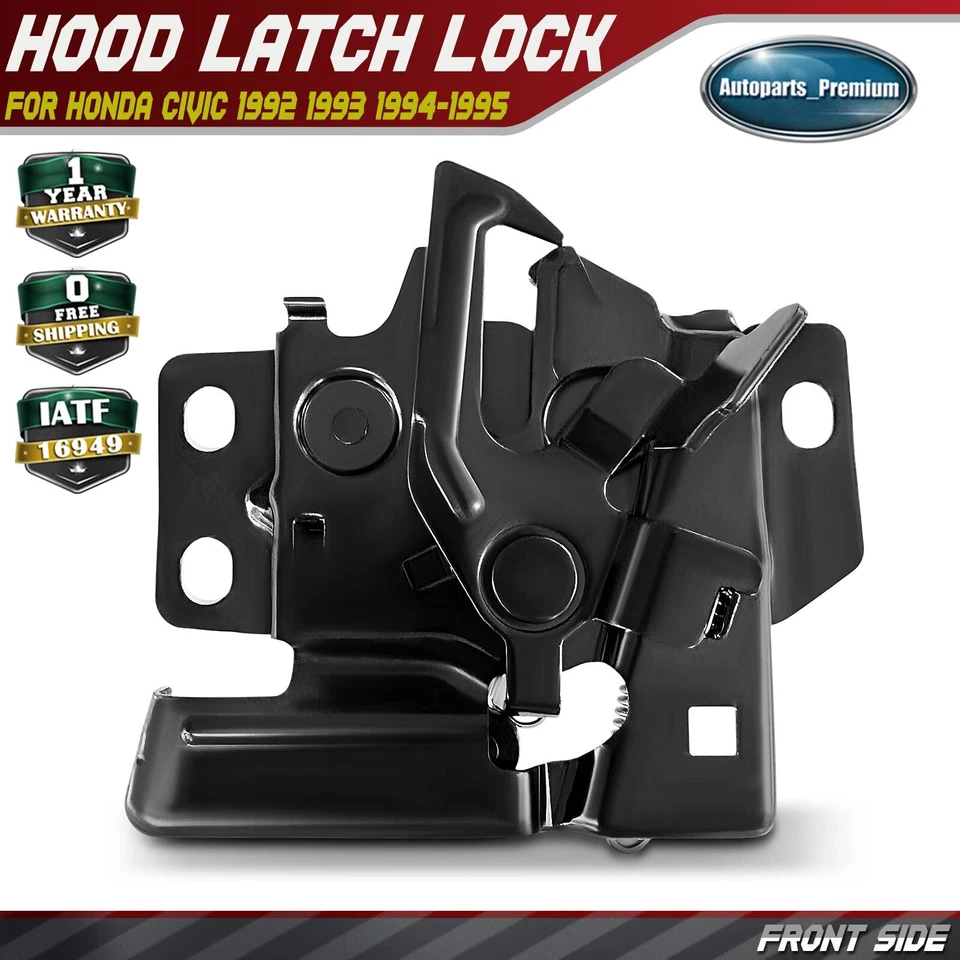 Conjunto de cierre de capó delantero para Honda Civic 1992 1993 1994 1995 74120SR3A01 Foto 1 de 4