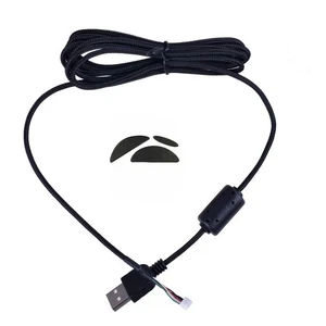 USB Mouse Mice Cable Line +Stickers Feet Skates Pads Kit For Logitech G500 G500s - Picture 1 of 15