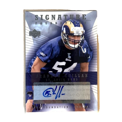 BRANDON CHILLAR 2004 Upper Deck Signature Foundations AUTO Rams Signed Rookie! - Image 1 of 3
