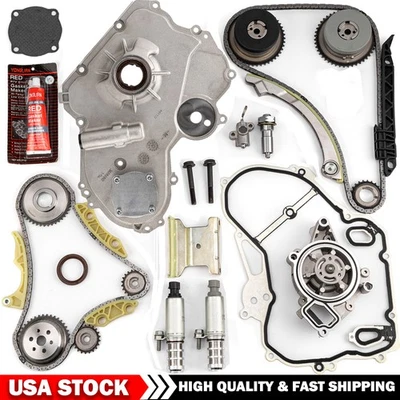 Timing Chain Kit Water&Oil Pump for GMC Terrain Chevy Equinox Malibu Buick 2.4L - Image 1 of 4