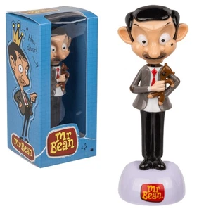 Wackelfigur Original Mr. Bean mit Teddy Comic Figur ca. 14 cm Solarfigur UK NEU - Bild 1 von 5