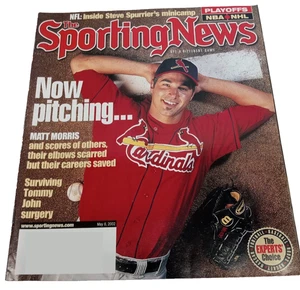 Matt Morris Cover Sporting News Magazine May 2002 St Louis Cardinals - Picture 1 of 7