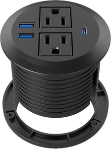 Einbautülle mit Steckdosen & 20W USB-C Schnellladeanschluss - Bild 1 von 5