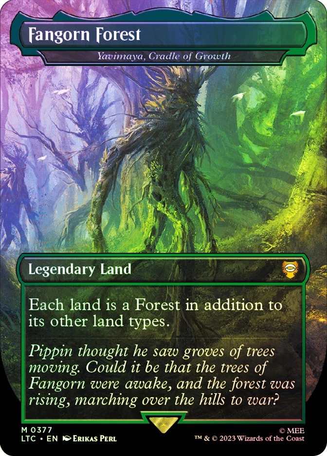 MTG FOIL Yavimaya, Cradle of Growth (Fangorn Forest) - The Lord of the Rings - Image 1 of 1