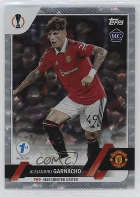 2022-23 UEFA Club Competitions 1st Edition Icy Foil Alejandro Garnacho Rookie RC - Image 1 of 2