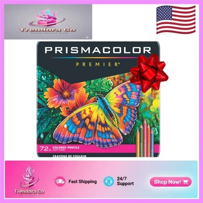 72-Count Colored Pencil Set with Tin - Perfect for Artistic Expression - Image 1 of 4