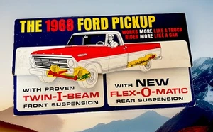 1968 VARI VUE FORD PICKUP 3D FLEX-O-MATIC LENTICULAR DEALERSHIP AD NOS - Bild 1 von 8