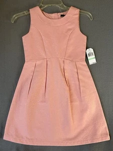Nautica Girl's Size 8 Pink Dress Sleeveless Floral NWT - Picture 1 of 13
