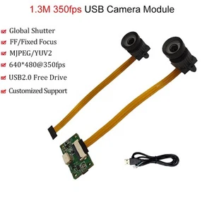 Módulo de cámara USB2.0 350 fps Global Shutter 78° sin distorsión unidad libre de UVC OTG - Imagen 1 de 10