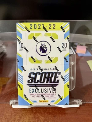 2021-22 Score Panini EPL Premier League Soccer Factory Sealed Box 20 Packs - Image 1 of 2