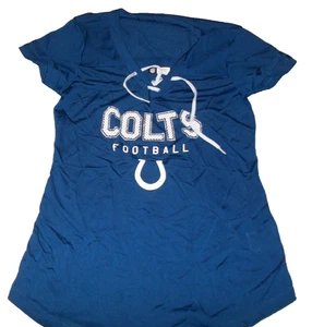 Camisa para mujer con cordones cuello en V talla mediana (M) Indianapolis Colts (C22) - Imagen 1 de 3
