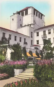 Del Monte Hotel Monterey California Steps Albertype handfarbige Postkarte LP29 - Bild 1 von 2