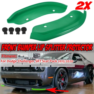 For Dodge Challenger SRT 2015-2020 Front Bumper Lip Splitter Spoiler Guard Cover - Изображение 1 из 3