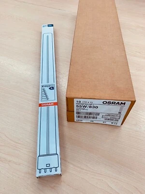 NEW 10x Bundle Osram Dulux L 55W/830 2G11 Lumilux Warm White Lamp / Bulbs - Image 1 of 4