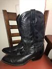 Dan Post Men's Western Boots Black Teju Lizard Leather Style 2350 US 11